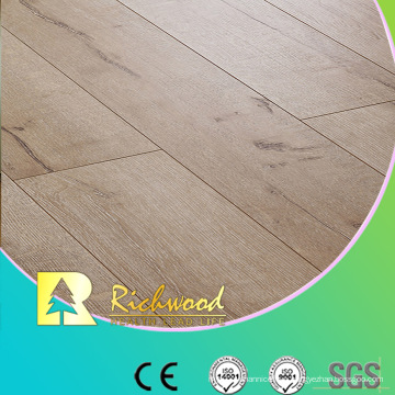 Household 12.3mm HDF Maple V-Grooved Waxed Edged Laminated Floor